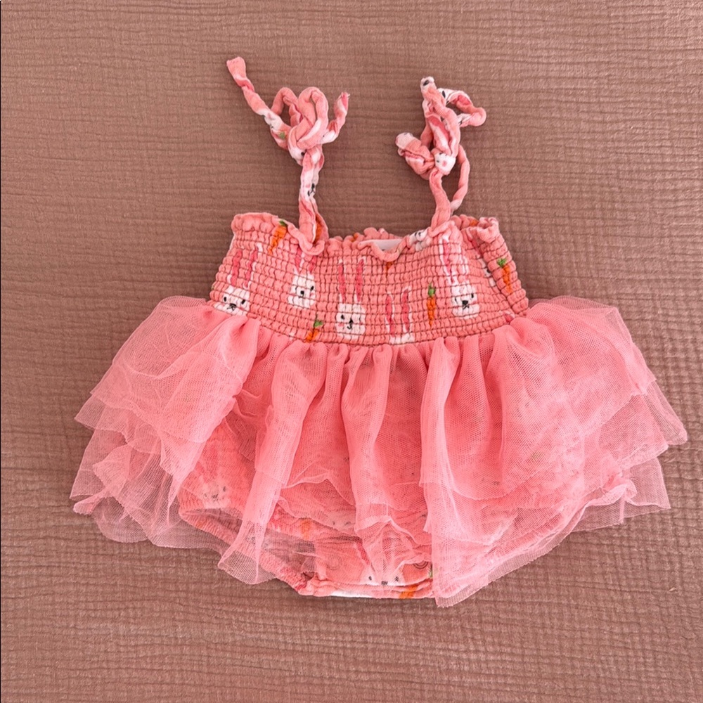 Angel Dear Tutu Bubble Sister Bunny Dress (0-6 months)
